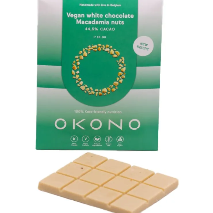 OKONO - Keto vegan witte chocolade macadamianoten<Pit&Pit Best Sale